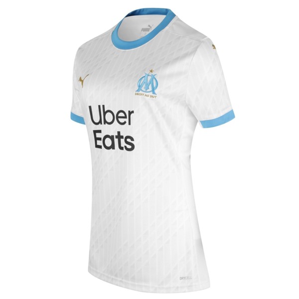 Camiseta Marsella 1ª Kit Mujer 2020 2021 Blanco